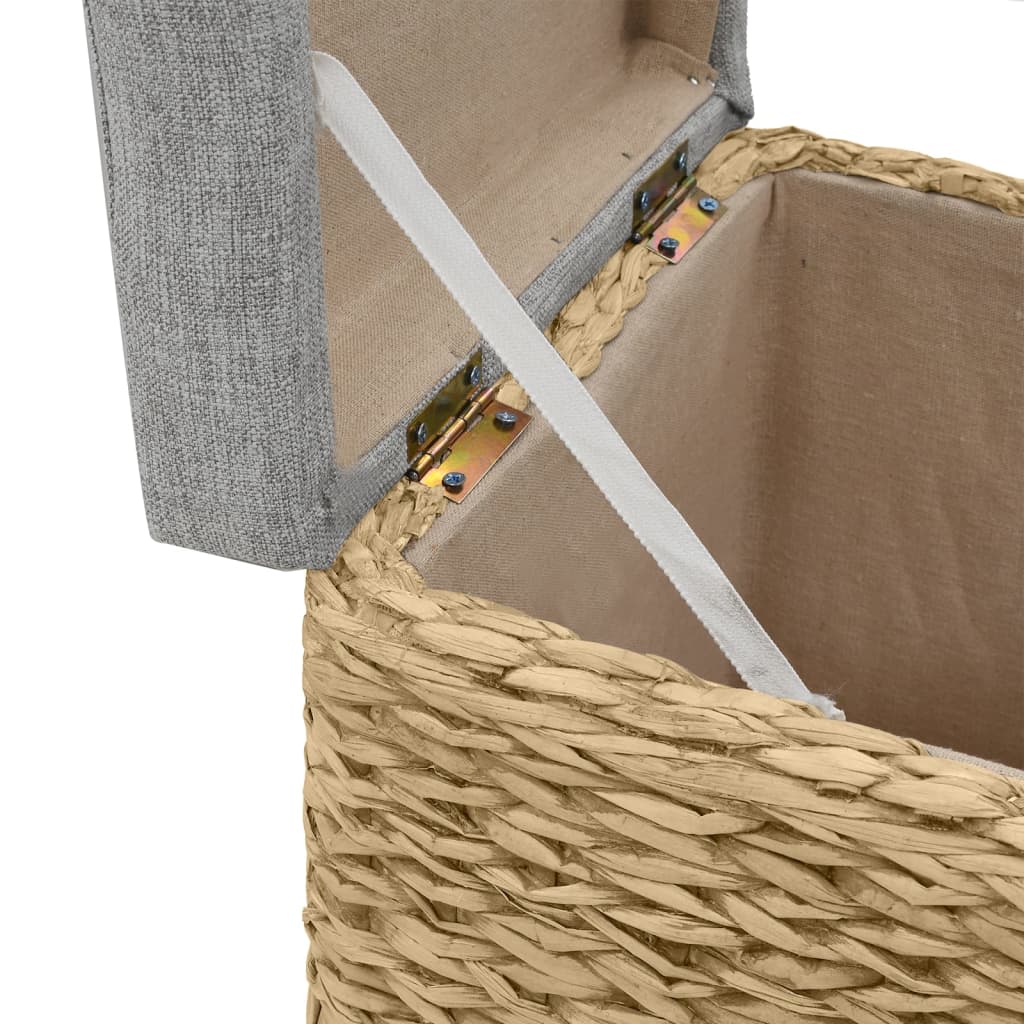 vidaXL Σετ Σκαμπό 2 Τεμαχίων Γκρι από Seagrass