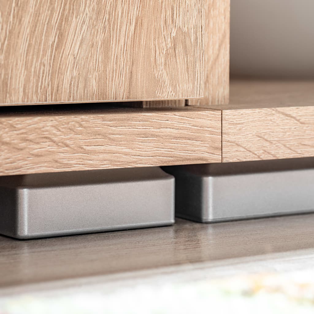 vidaXL Σύνθετο Τηλεόρασης σε Χρώμα Sonoma Δρυς με Φωτισμό LED