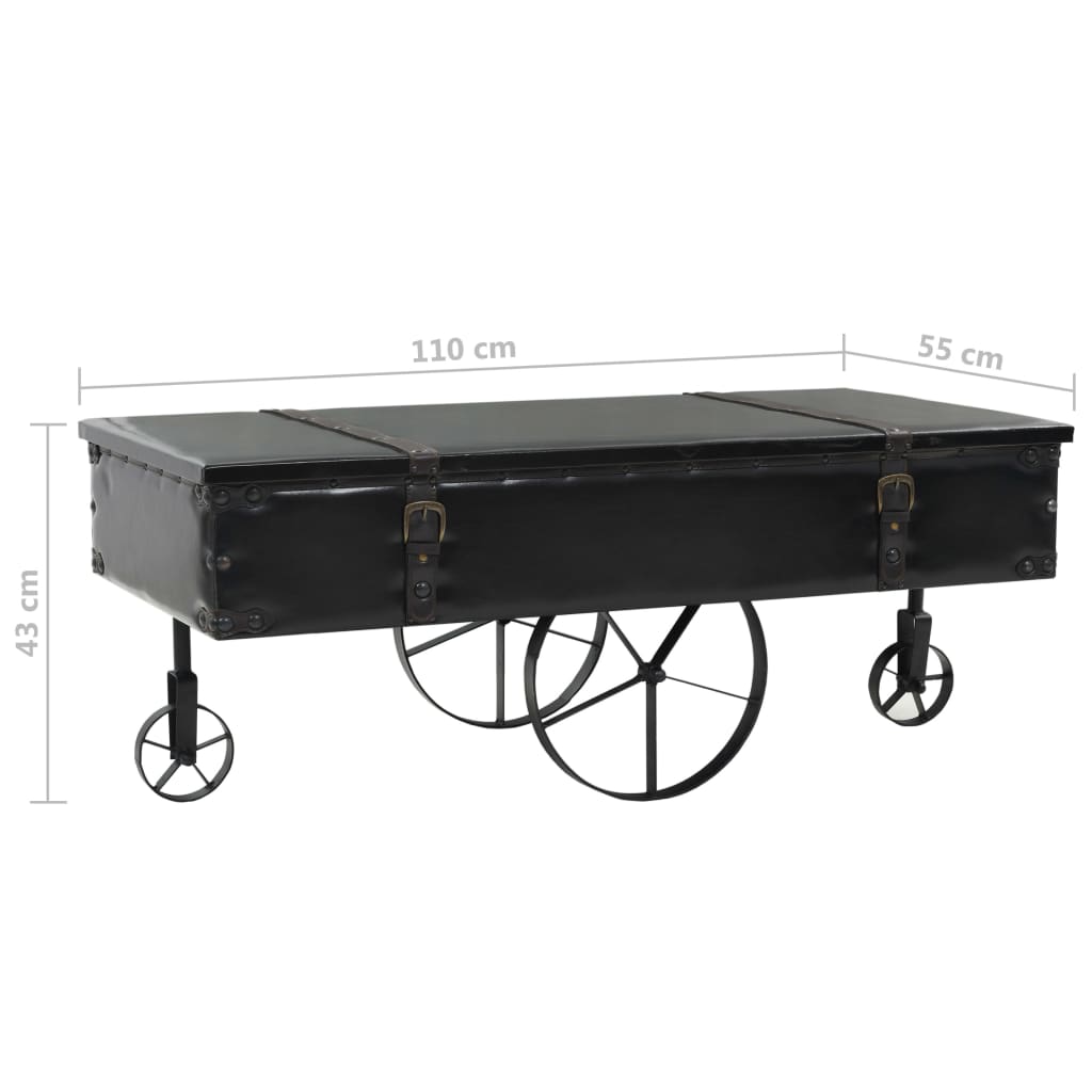 vidaXL Τραπεζάκι Σαλονιού 110 x 55 x 43 εκ. από MDF και Ξύλο Ελάτης