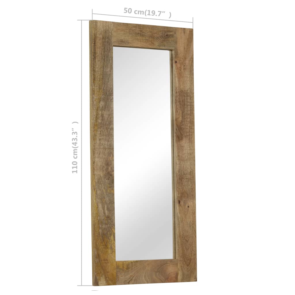 vidaXL Καθρέφτης 50 x 110 εκ. από Μασίφ Ξύλο Μάνγκο