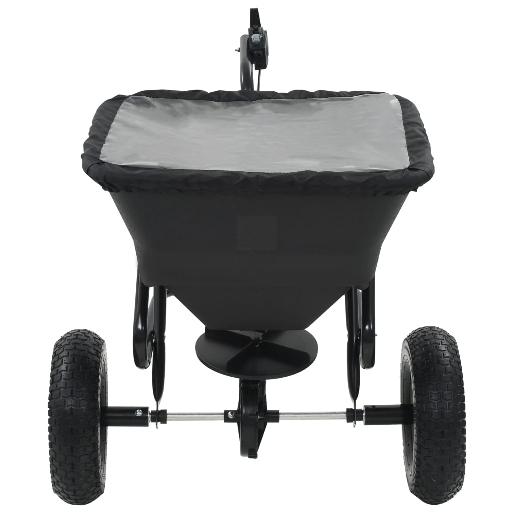 vidaXL Διανομέας Αλατιού Ελκόμενος 45 L 125x74x79 εκ. από PVC/Ατσάλι