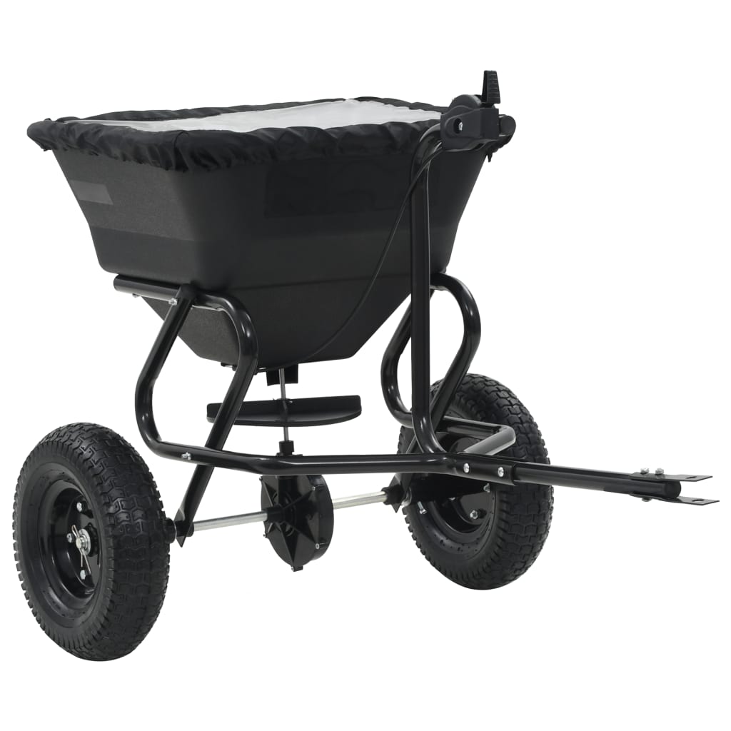 vidaXL Διανομέας Αλατιού Ελκόμενος 45 L 125x74x79 εκ. από PVC/Ατσάλι