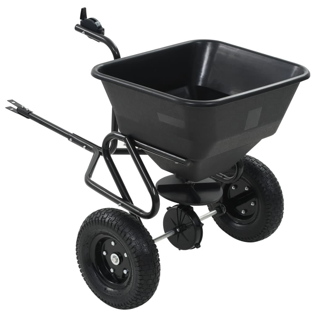 vidaXL Διανομέας Αλατιού Ελκόμενος 45 L 125x74x79 εκ. από PVC/Ατσάλι