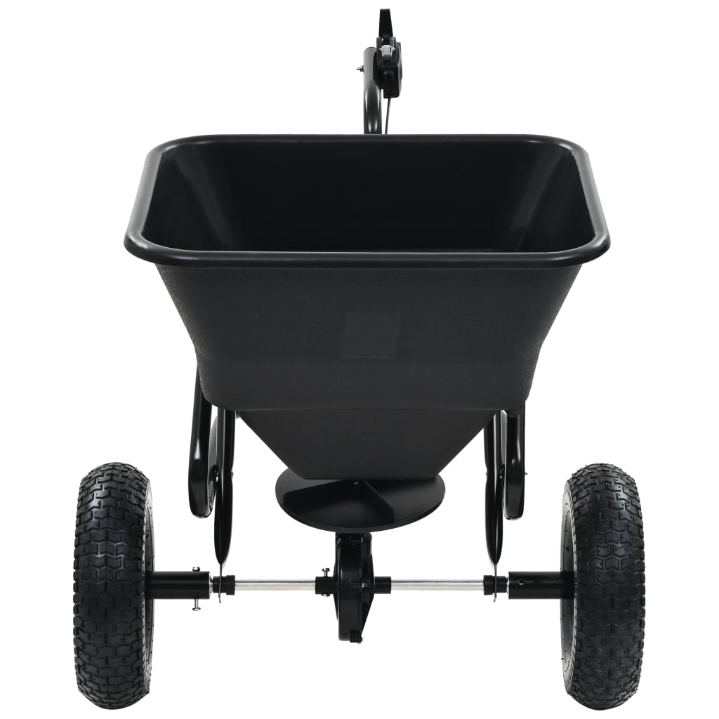 vidaXL Διανομέας Αλατιού Ελκόμενος 45 L 125x74x79 εκ. από PVC/Ατσάλι