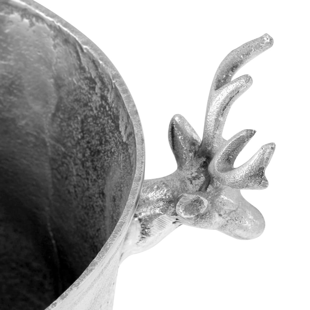 vidaXL Σαμπανιέρα Ασημί 39 x 29 x 71 εκ. από Ατόφιο Αλουμίνιο