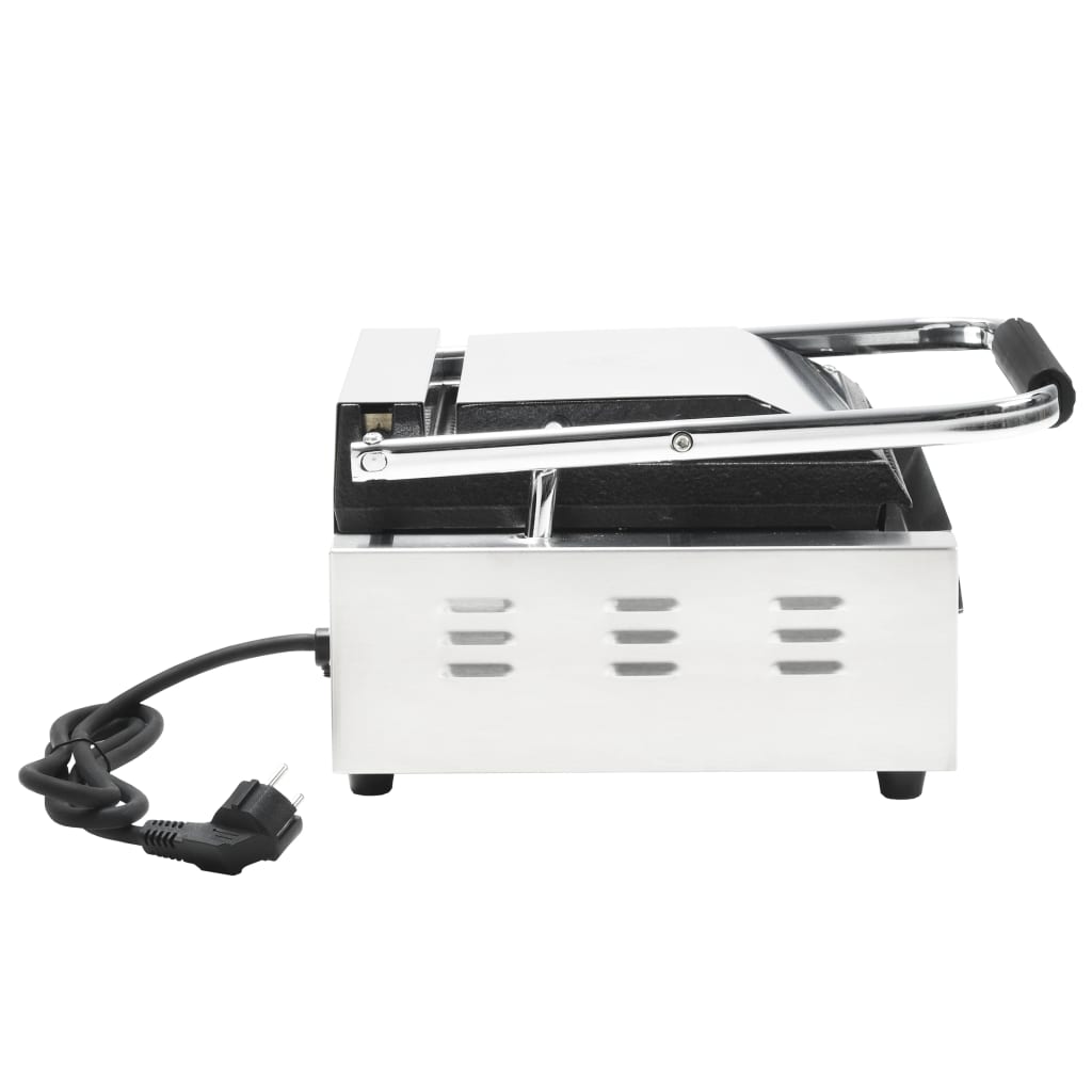 vidaXL Τοστιέρα Ραβδωτή Panini 1800 W 31x30,5x20 εκ. Ανοξείδωτο Ατσάλι