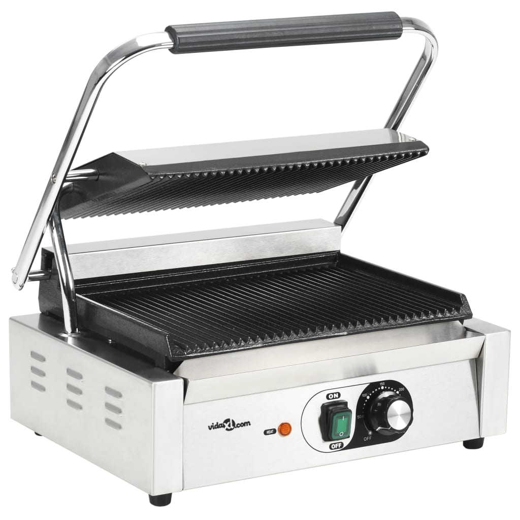 vidaXL Τοστιέρα Ραβδωτή Panini 2200 W 43 x 30,5 x 20 εκ.