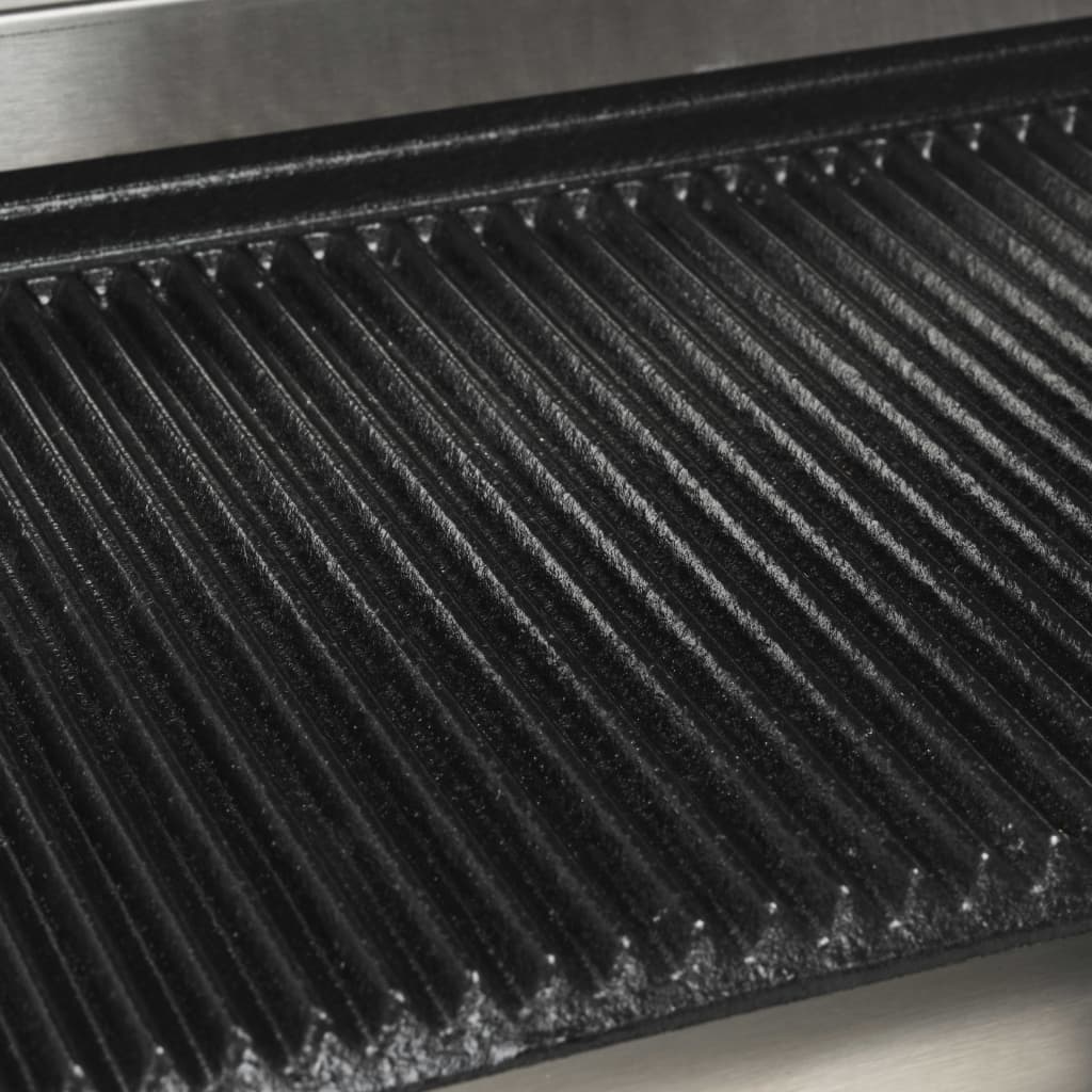 vidaXL Τοστιέρα Διπλή Ραβδωτή Panini 3600 W 57 x 30,5 x 20 εκ.