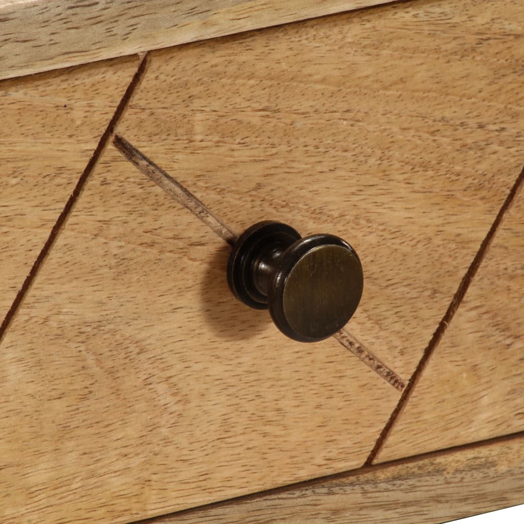 vidaXL Γραφείο με Συρτάρια 110 x 50 x 76 εκ. από Μασίφ Ξύλο Μάνγκο