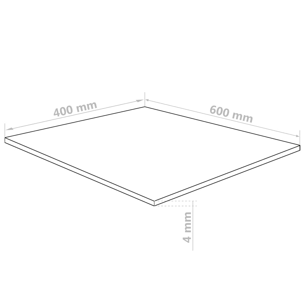 vidaXL Φύλλα Ακρυλικού Γυαλιού Διαφανές 40 x 60 cm Ακρυλικό