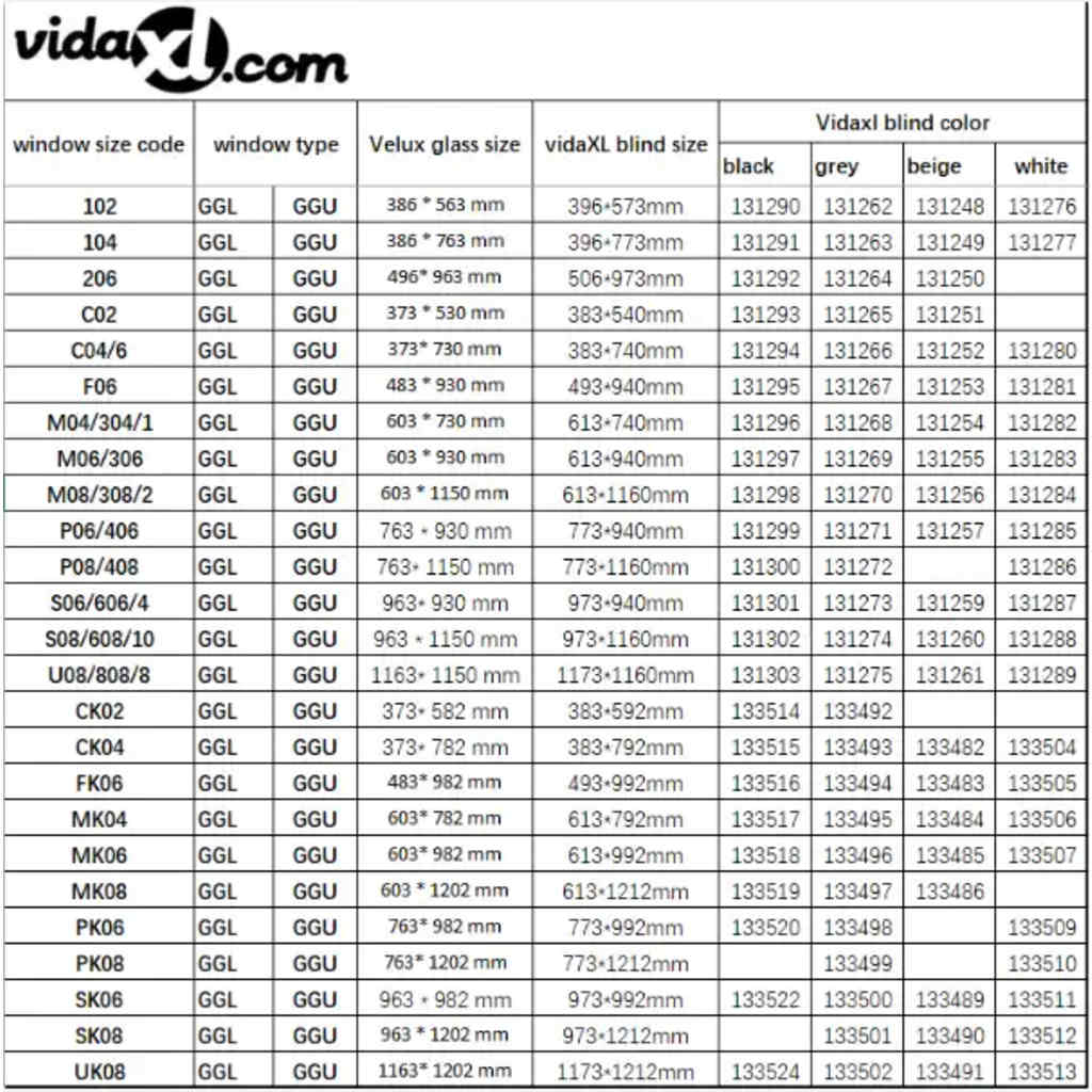 vidaXL Στόρι Ρόλερ Συσκότισης (Blackout) Μπεζ CK04 GGL και GGU