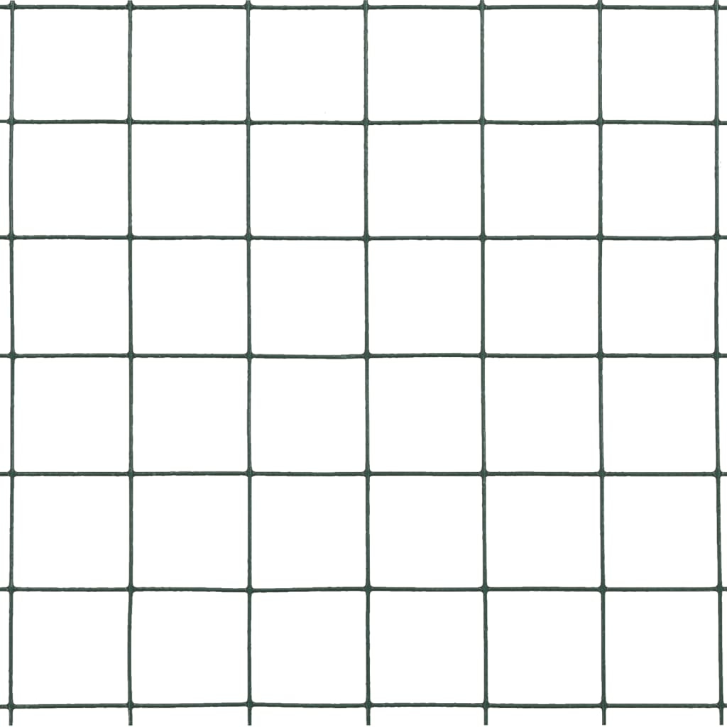 vidaXL Συρματόπλεγμα Κοτετσόσυρμα Πράσινο 10x0,5 μ. Ατσάλι Επικάλ. PVC