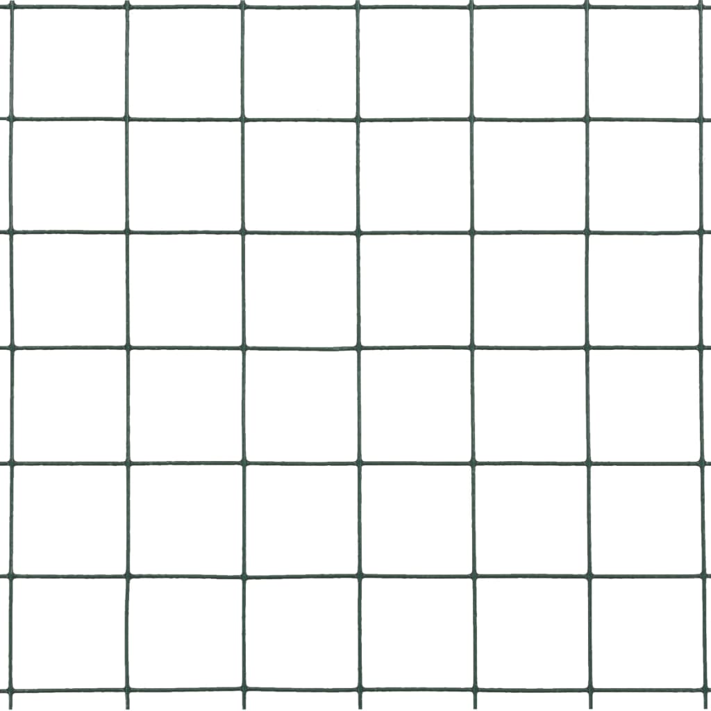 vidaXL Συρματόπλεγμα Εξάγωνο Πράσινο 25x1,5 μ. Ατσάλι με Επικάλυψη PVC