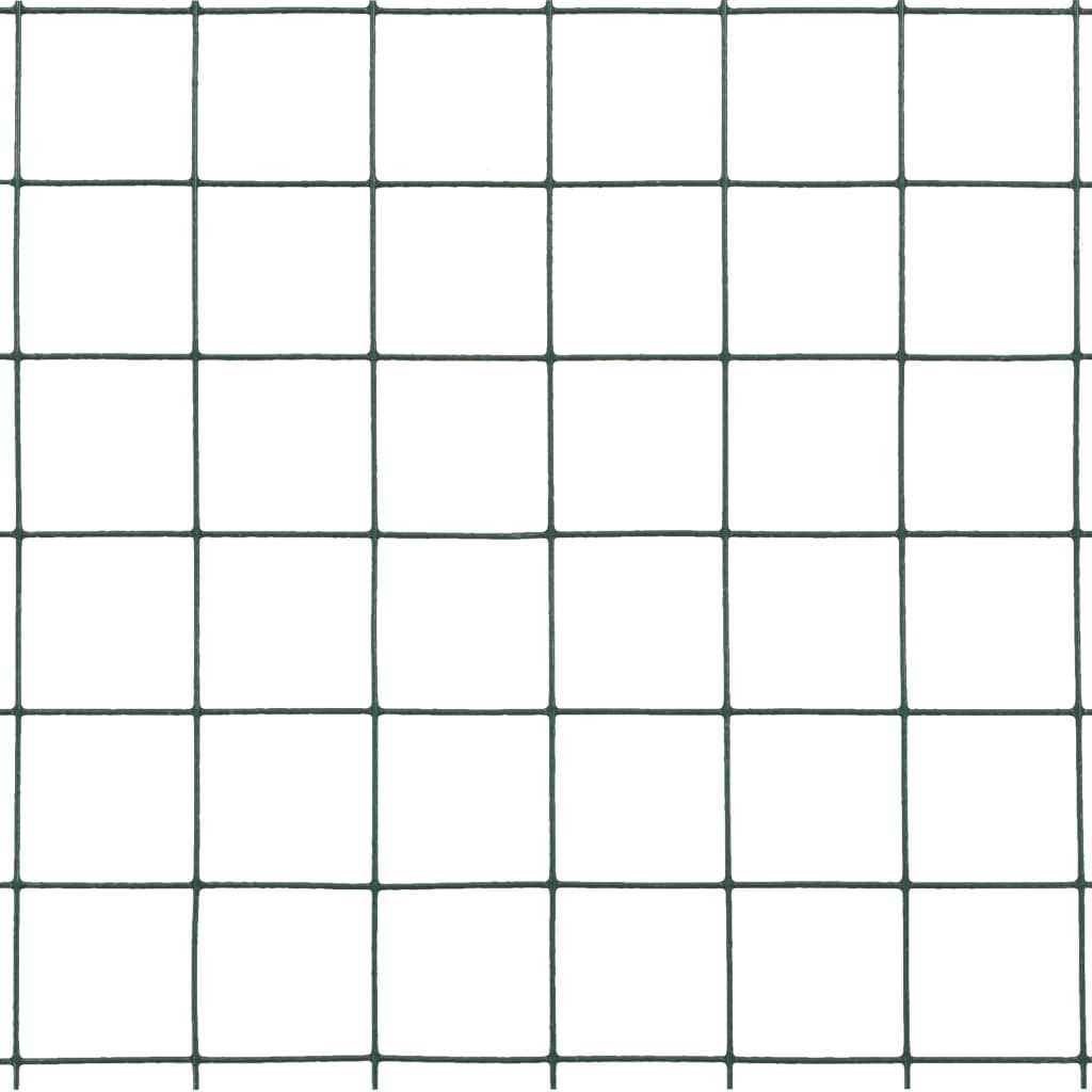 vidaXL Συρματόπλεγμα Εξάγωνο Πράσινο 25x1,5 μ. Ατσάλι με Επικάλυψη PVC