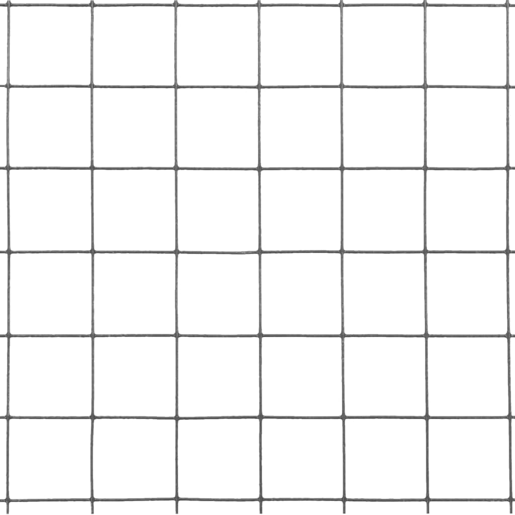 vidaXL Συρματόπλεγμα Εξάγωνο Γκρι 10x1 μ. από Ατσάλι με Επικάλυψη PVC