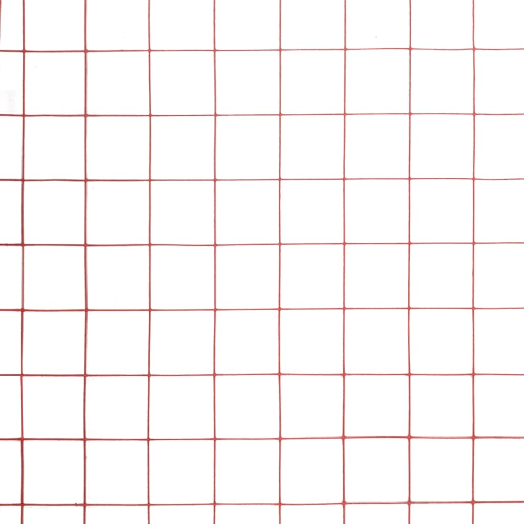 vidaXL Συρματόπλεγμα Κόκκινο 10x0,5 μ. Ατσάλι με Επικάλυψη PVC