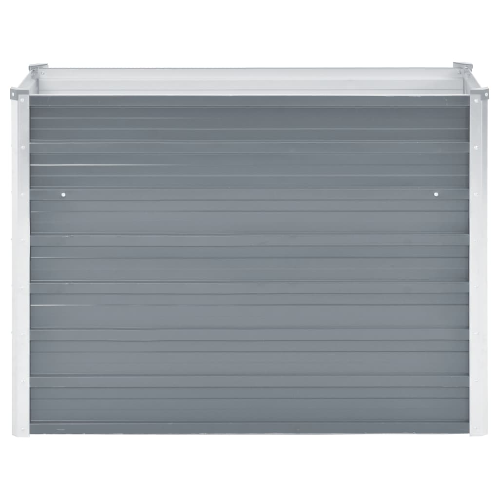 vidaXL Ζαρντινιέρα Υπερυψωμένη Γκρι 100x40x77 εκ. Γαλβανισμ. Χάλυβας