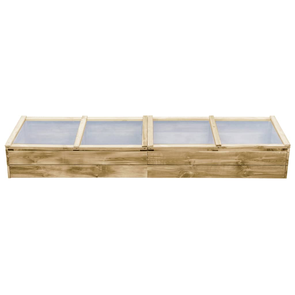 vidaXL Θερμοκήπιο - Σπορείο 200 x 50 x 35 εκ. Εμποτισμένο Ξύλο Πεύκου