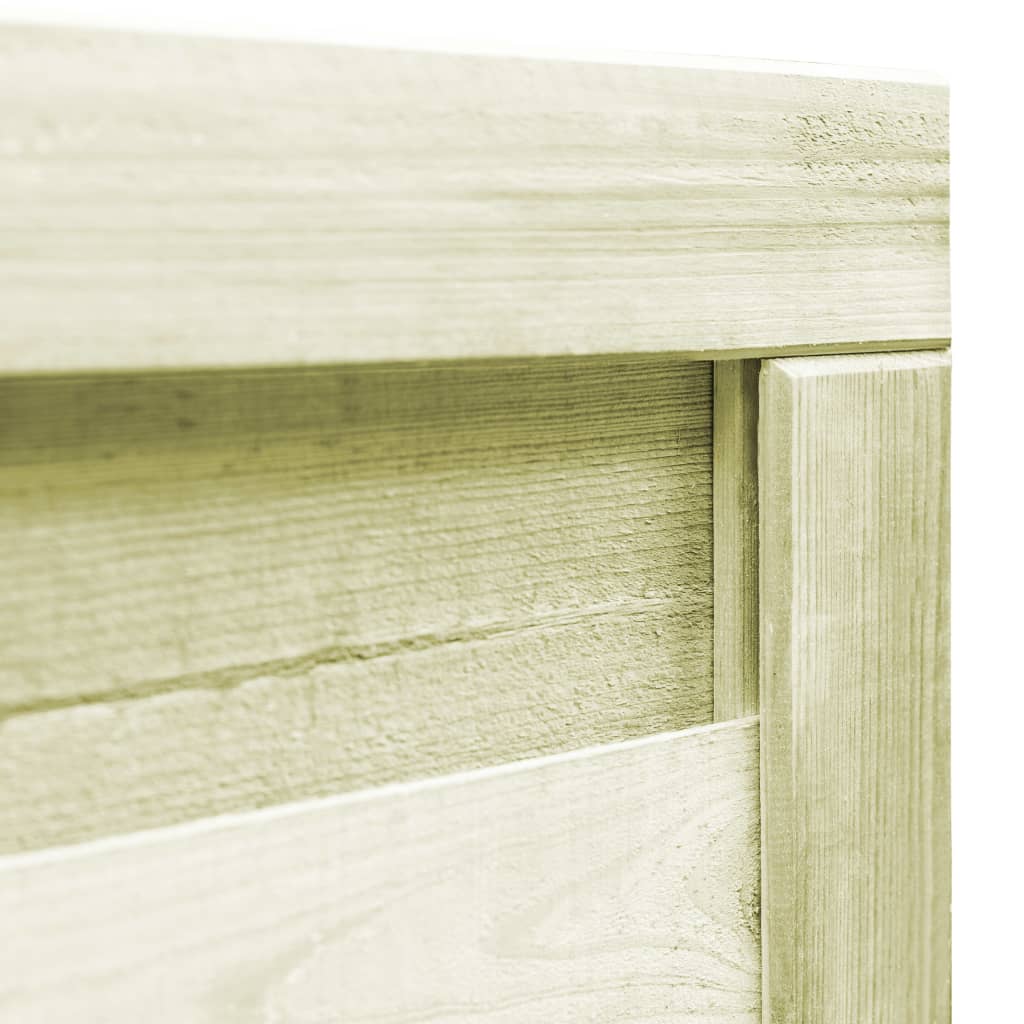 vidaXL Πόρτα Φράχτη Πράσινη 100 x 75 εκ. Εμποτισμένο Ξύλο Πεύκου