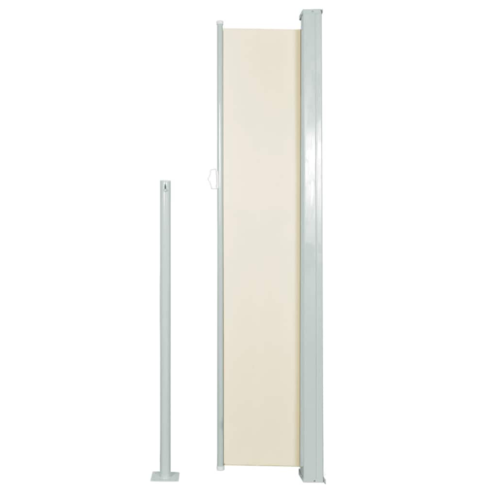 vidaXL Σκίαστρο Πλαϊνό Συρόμενο Κρεμ 140 x 300 εκ.