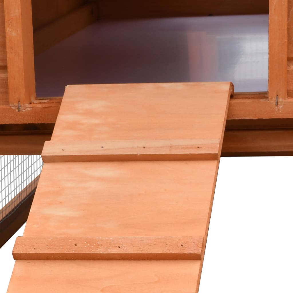 vidaXL Κλουβί Κουνελιών 310x70x87 εκ. από Μασίφ Ξύλο Πεύκου/Ελάτης