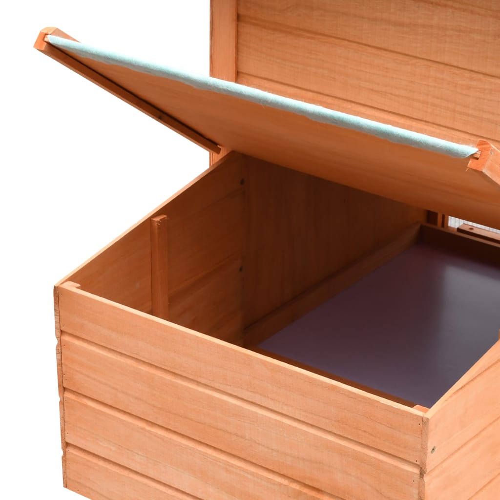 vidaXL Κοτέτσι 170 x 81 x 110 εκ. από Μασίφ Ξύλο Πεύκου και Ελάτης