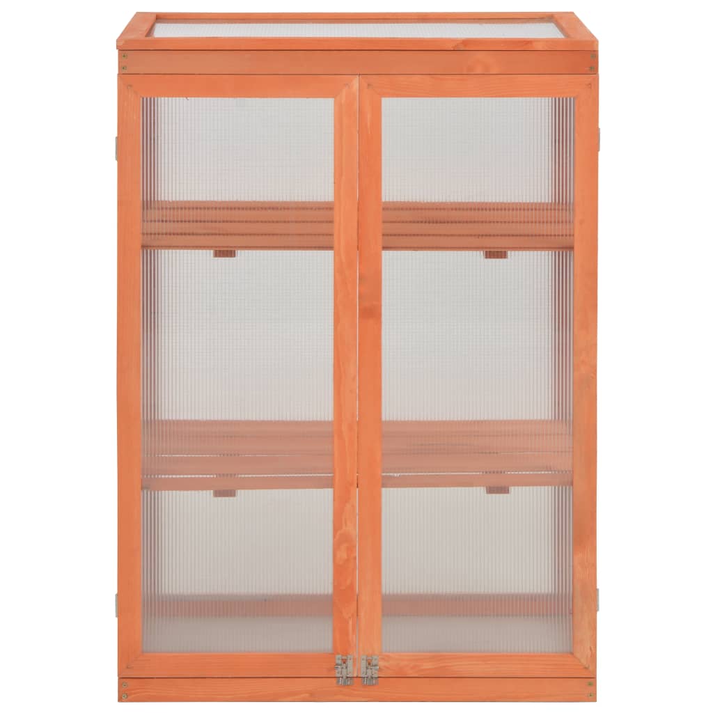 vidaXL Θερμοκήπιο 75 x 47 x 109 εκ. Ξύλινο