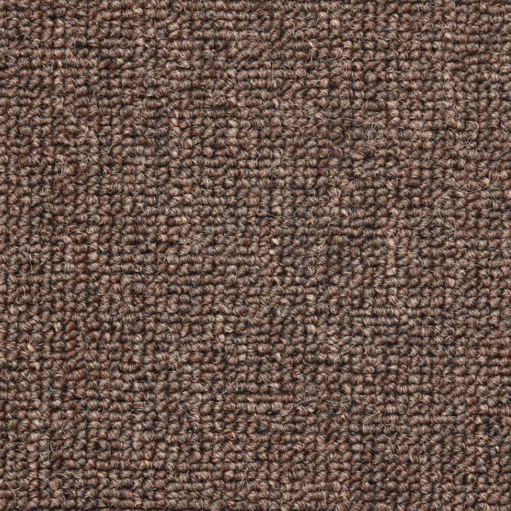 vidaXL Πατάκια Σκάλας 15 τεμ. Χρώμα Coffee Brown 56 x 17 x 3 εκ.