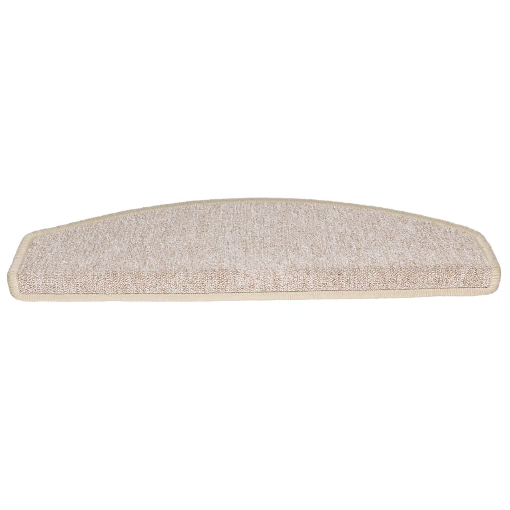 vidaXL Πατάκια Σκάλας 15 τεμ. Χρώμα Taupe 65 x 24 x 4 εκ.