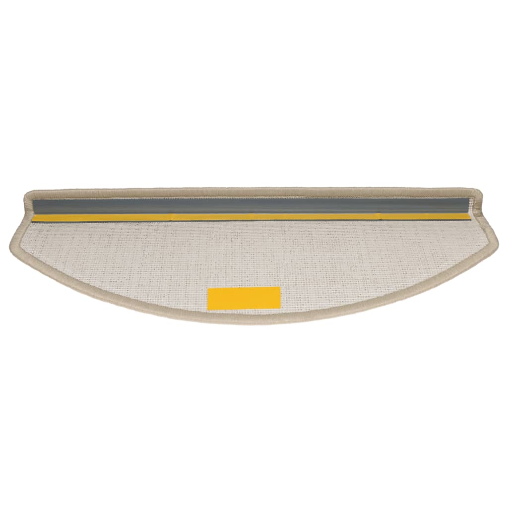 vidaXL Πατάκια Σκάλας 15 τεμ. Χρώμα Taupe 65 x 24 x 4 εκ.