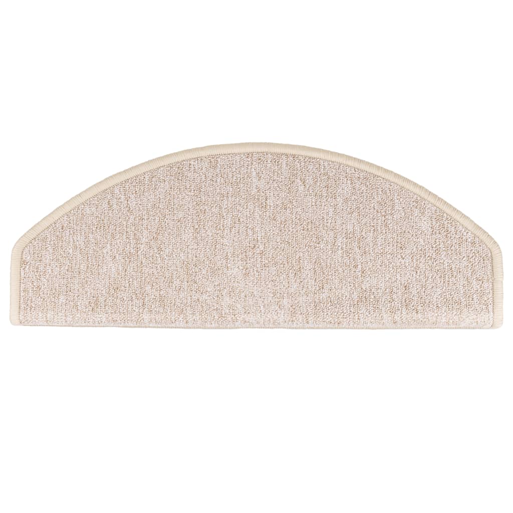 vidaXL Πατάκια Σκάλας 15 τεμ. Χρώμα Taupe 65 x 24 x 4 εκ.