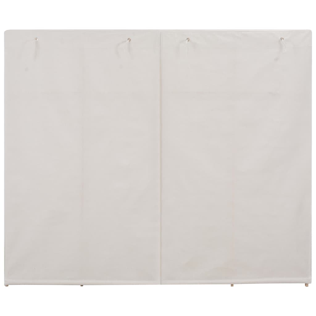 vidaXL Ντουλάπα Λευκή 200 x 40 x 170 εκ. Υφασμάτινη