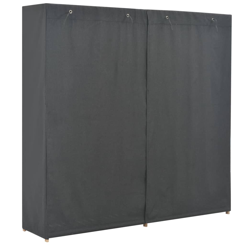vidaXL Ντουλάπα Γκρι 200 x 40 x 170 εκ. Υφασμάτινη