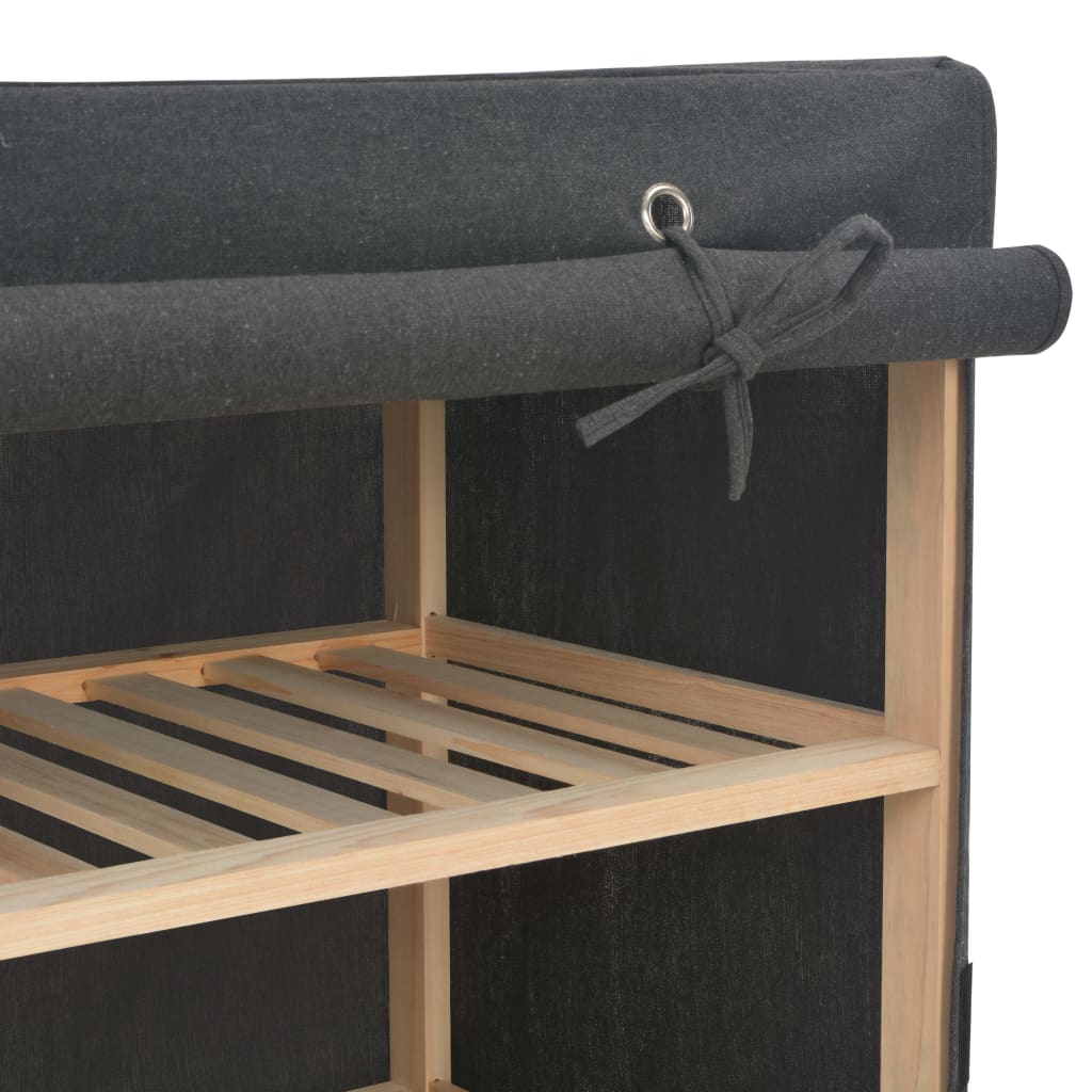 vidaXL Ντουλάπα Γκρι 200 x 40 x 170 εκ. Υφασμάτινη