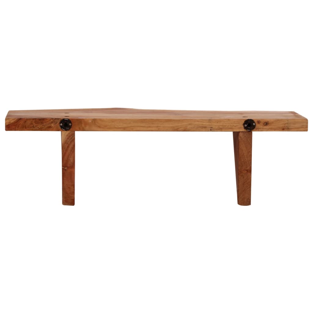 vidaXL Ράφια Τοίχου 2 τεμ. 60 x 20 x 18 εκ. από Μασίφ Ξύλο Ακακίας