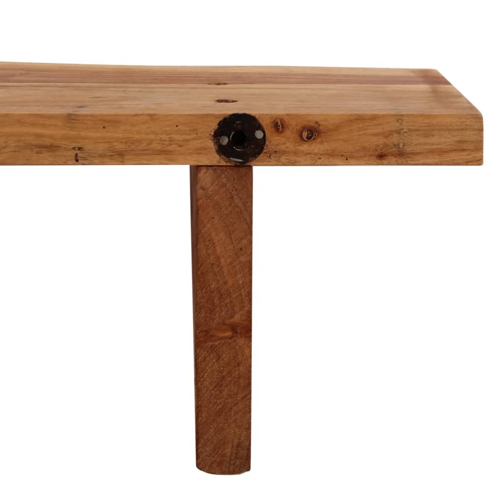 vidaXL Ράφια Τοίχου 2 τεμ. 60 x 20 x 18 εκ. από Μασίφ Ξύλο Ακακίας