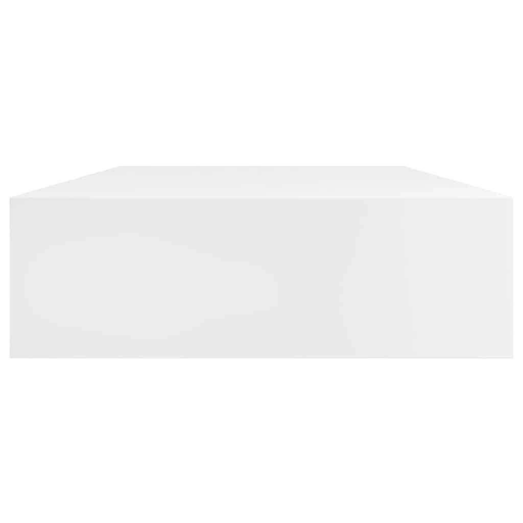 vidaXL Ράφια Τοίχου με Συρτάρια 2 τεμ. Λευκά 80 εκ.