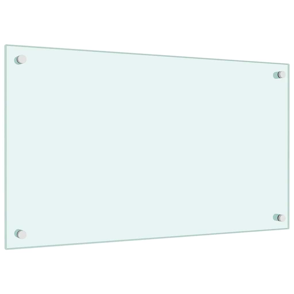 vidaXL Πλάτη Κουζίνας Λευκή 70 x 40 εκ. από Ψημένο Γυαλί