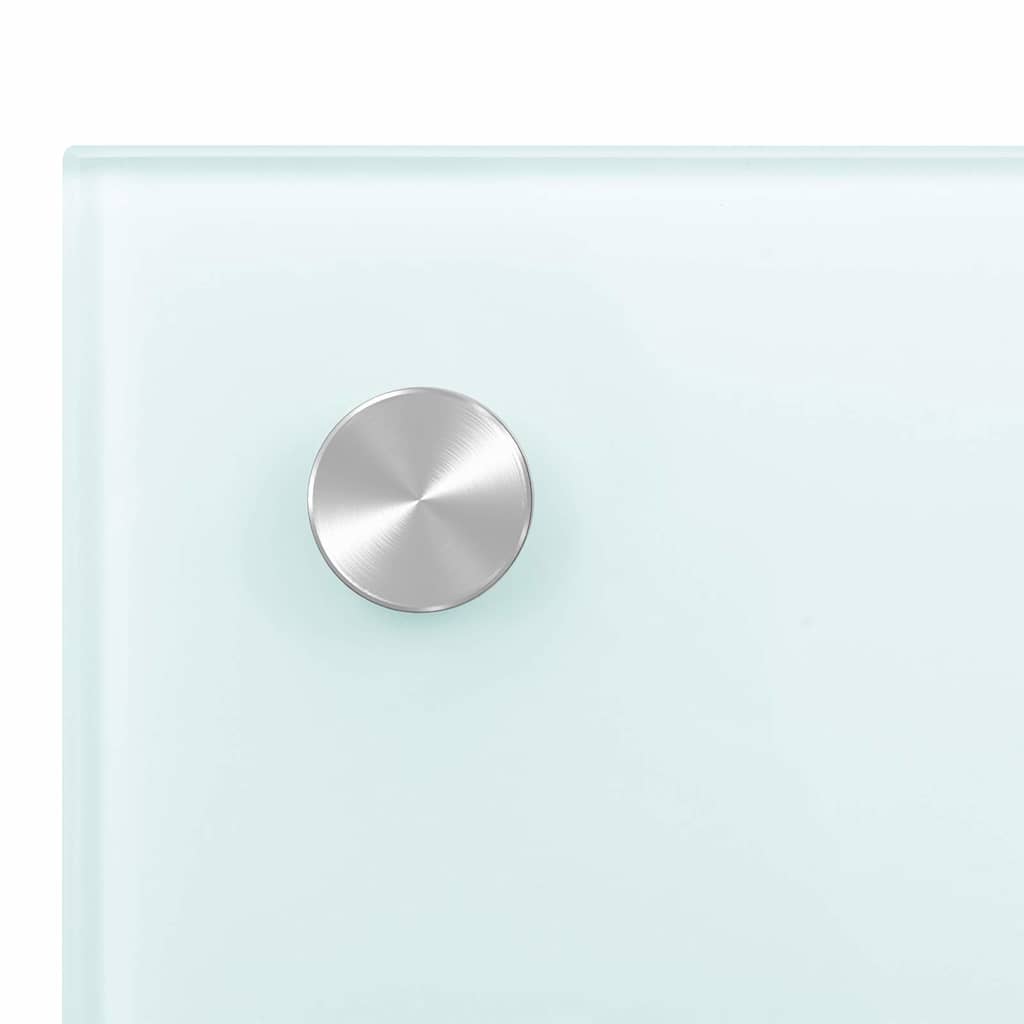 vidaXL Πλάτη Κουζίνας Λευκή 70 x 40 εκ. από Ψημένο Γυαλί