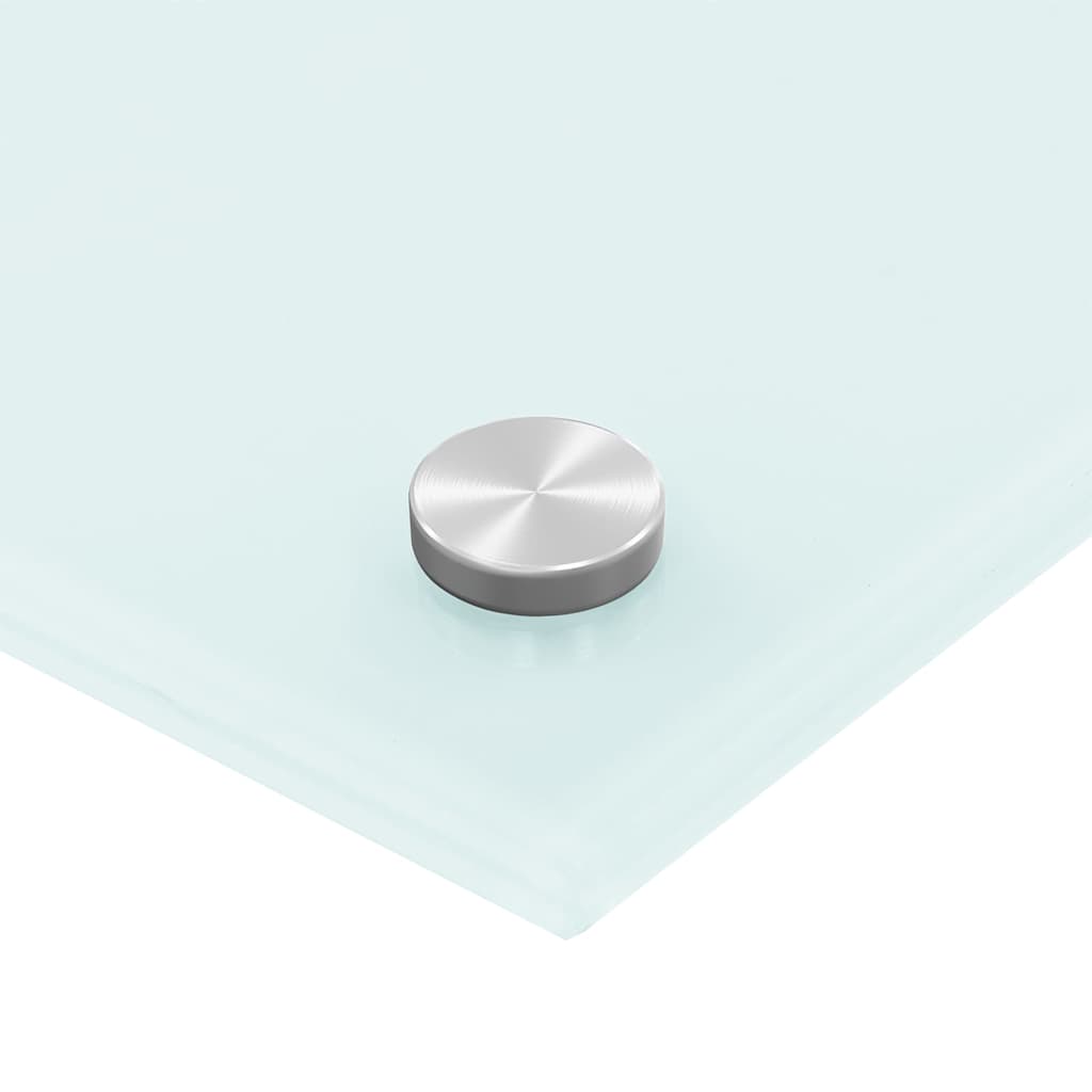 vidaXL Πλάτη Κουζίνας Λευκή 90 x 40 εκ. από Ψημένο Γυαλί