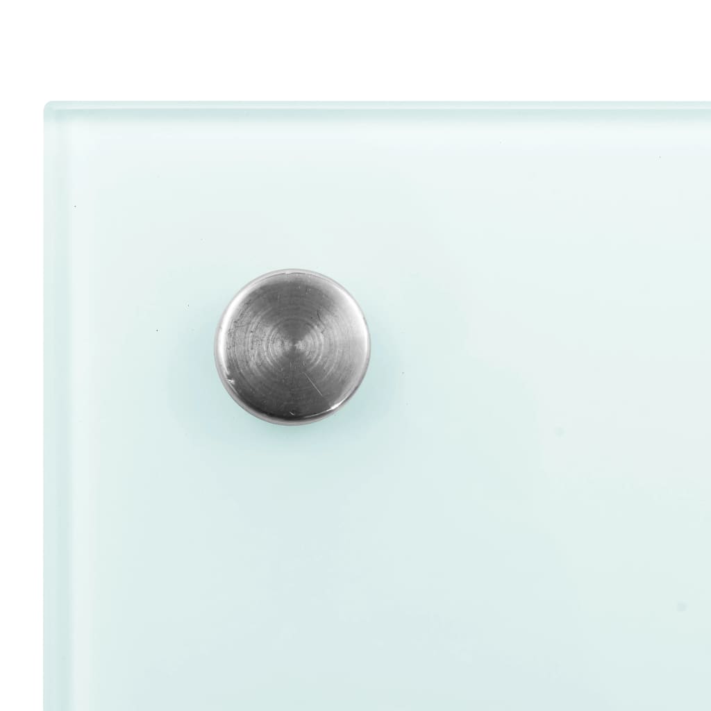 vidaXL Πλάτη Κουζίνας Λευκή 100 x 50 εκ. από Ψημένο Γυαλί