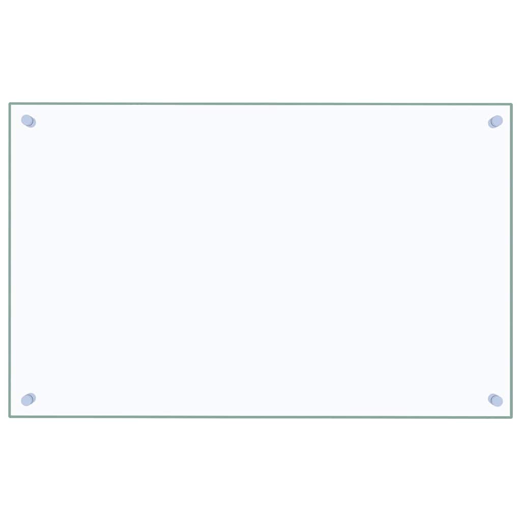 vidaXL Πλάτη Κουζίνας Διαφανής 80 x 50 εκ. από Ψημένο Γυαλί