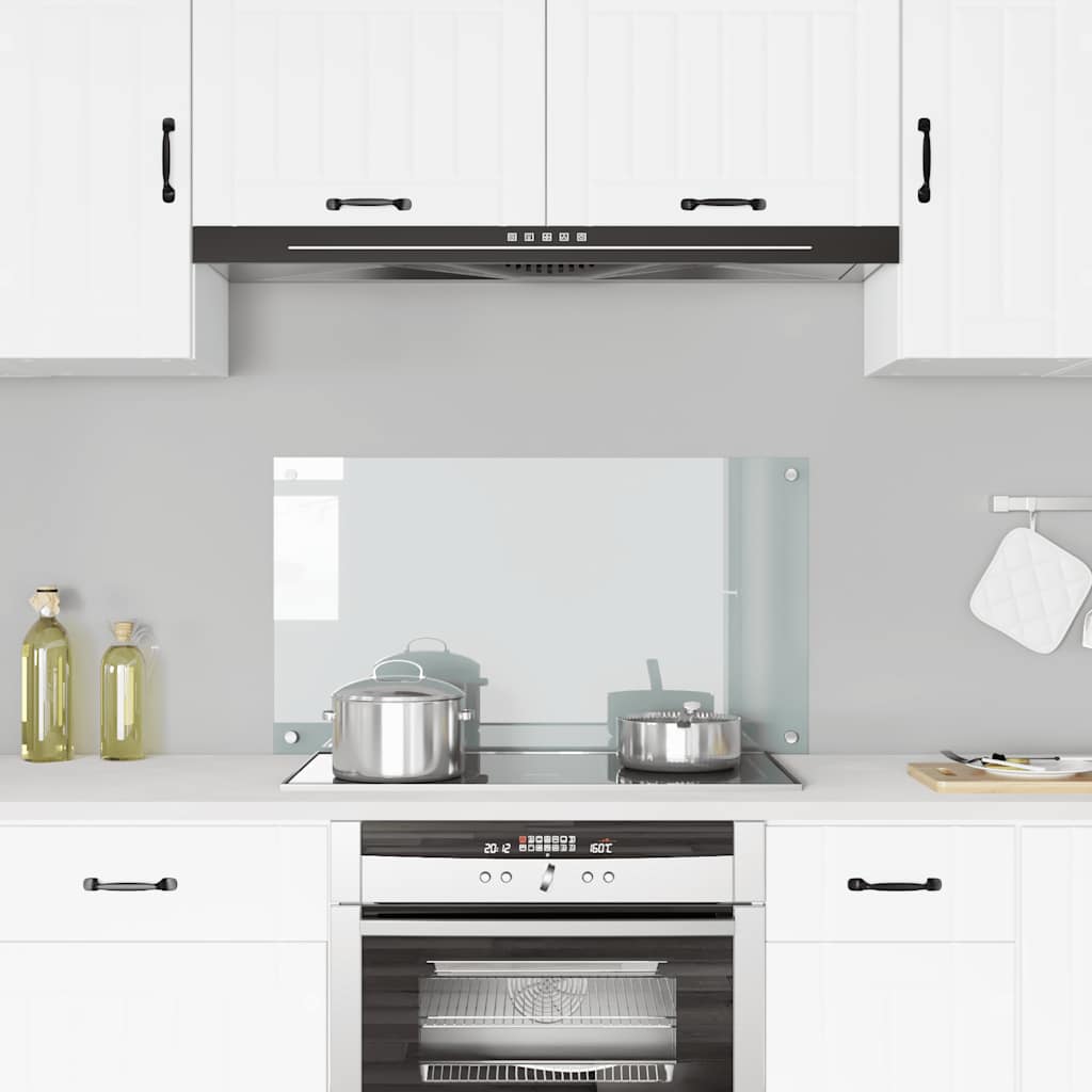 vidaXL Πλάτη Κουζίνας Διαφανής 90 x 50 εκ. από Ψημένο Γυαλί