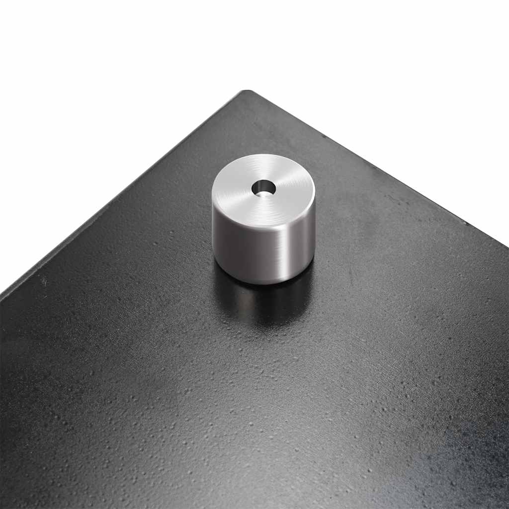 vidaXL Πλάτη Κουζίνας Μαύρη 100 x 50 εκ. από Ψημένο Γυαλί