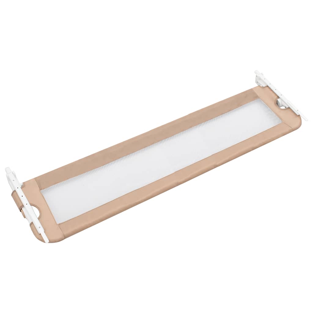 vidaXL Μπάρα Κρεβατιού Προστατευτική Χρώμα Taupe 150x42 εκ Πολυεστέρας