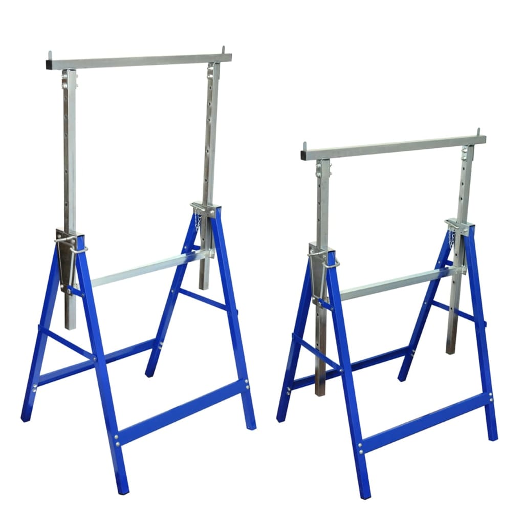 Set of 2 Scaffolding Easels Adjustable Height 81-130cm