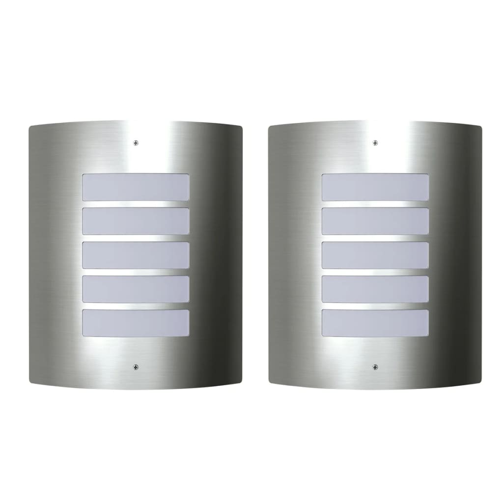 Wall Lights 2 pcs. Stainless Steel 60W
