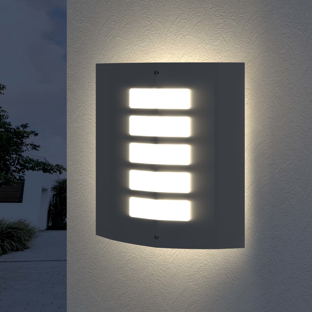 Wall Lights 2 pcs. Stainless Steel 60W