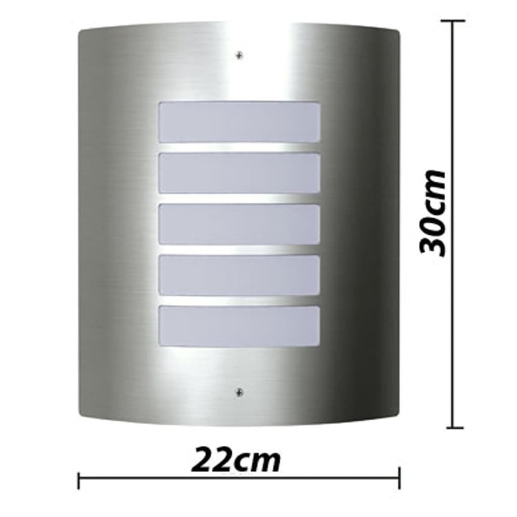 Wall Lights 2 pcs. Stainless Steel 60W