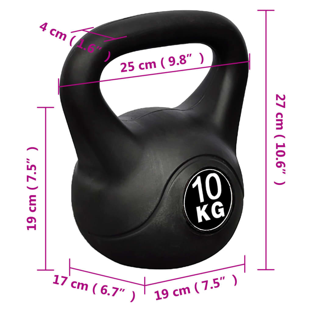 vidaXL Βαράκι Γυμναστικής Kettlebell 10 κιλά